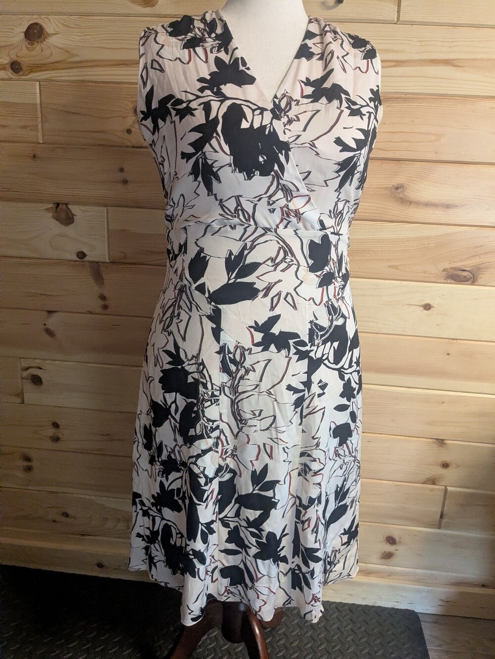 Classiques Entier ladies 10 floral dress Black/White Multicolor